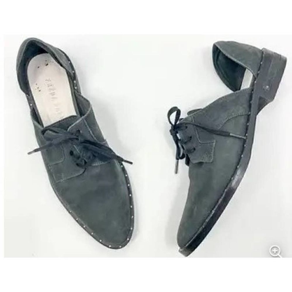 Freda Salvador Wit Buffalo Calf Leather D'Orsay Oxfords Sz. 6